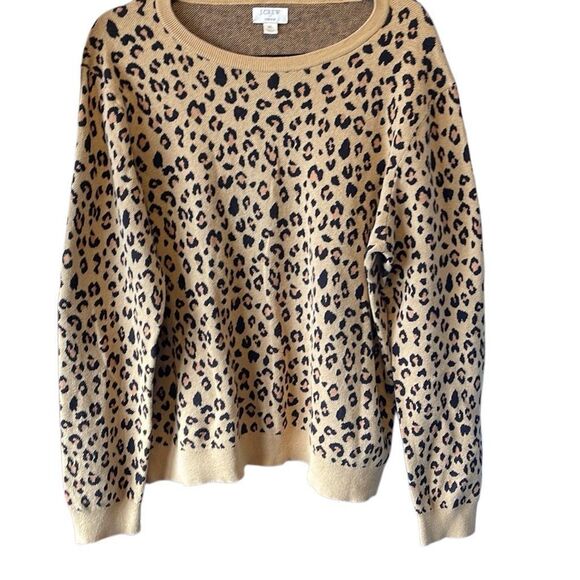 J.Crew animal print sweater XL - Picture 1 of 6